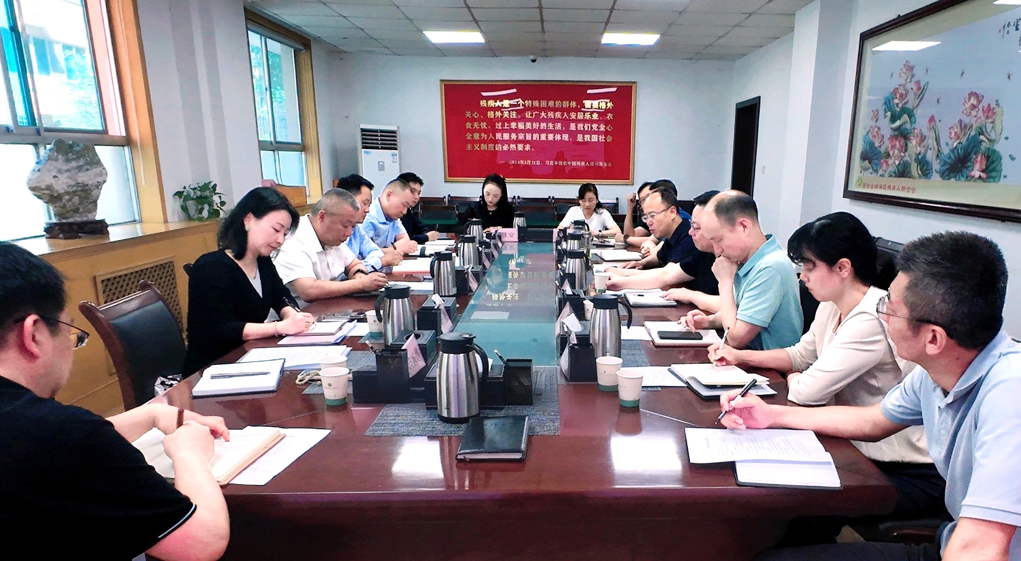 强盛一行赴西安市残疾人结合会发展专题调延转—共商残疾人康复养老事业发展，索求科技助残服务新模式